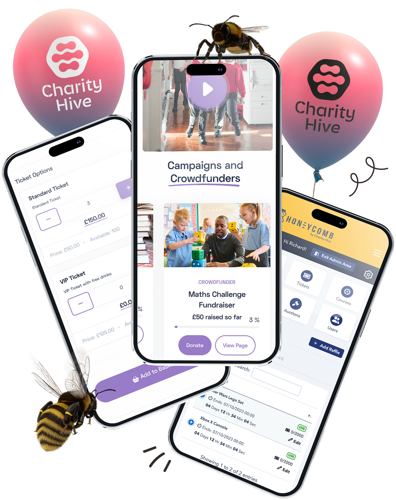 Charity Hive is the only fundraising platform you need